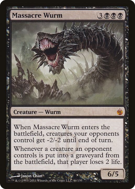 Massacre Wurm in the group Magic the Gathering / Sets / Miscellaneous Book Promos at Proxyprinters.com (75328)