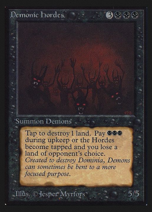 Demonic Hordes in the group Magic the Gathering / Types / Colors / Black at Proxyprinters.com (75346)