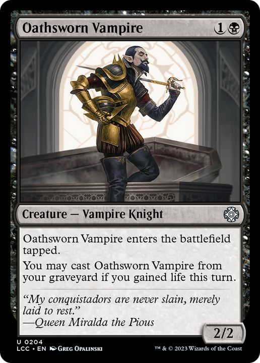 Oathsworn Vampire in the group Magic the Gathering / Types / Colors / Black at Proxyprinters.com (75348)