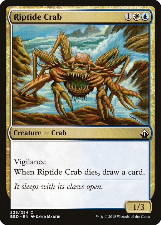 Riptide Crab in the group Magic the Gathering / Types / Colors / Multicolors / U, W at Proxyprinters.com (75373)