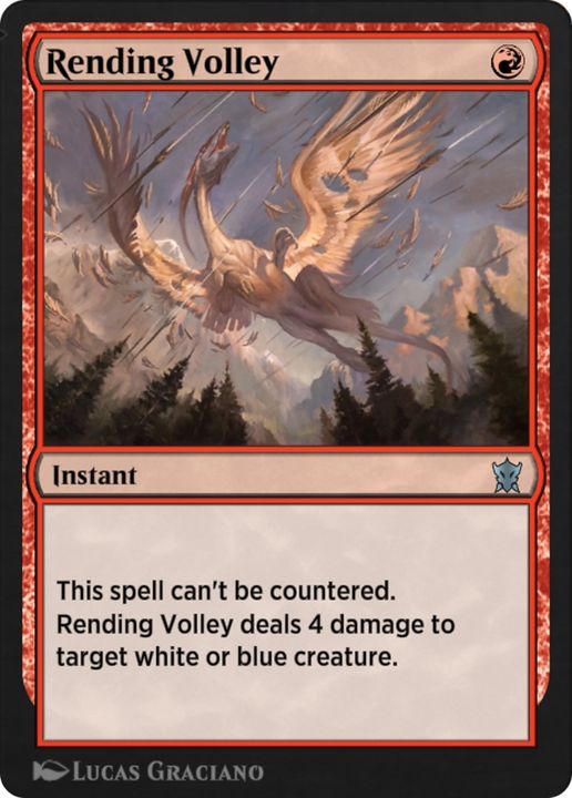 Rending Volley in the group Magic the Gathering / Sets / Explorer Anthology 2 at Proxyprinters.com (75380)