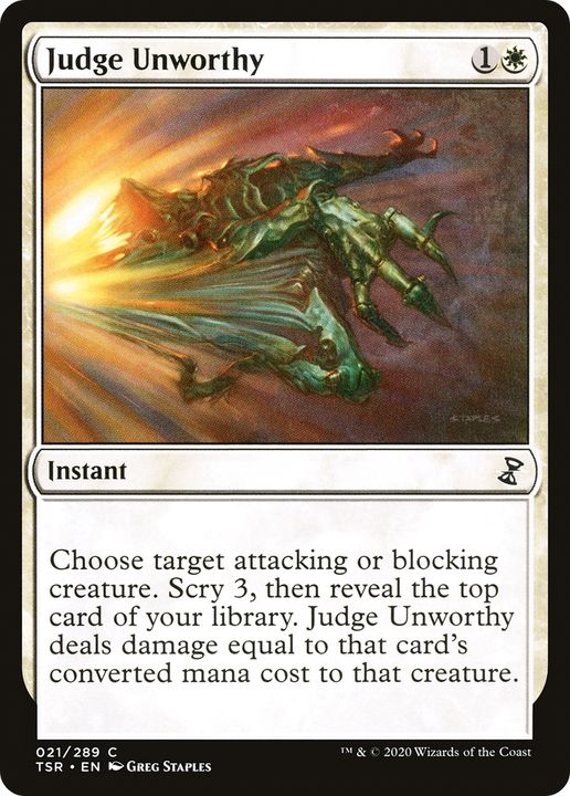 Judge Unworthy in the group Singles at Proxyprinters.com (75396)