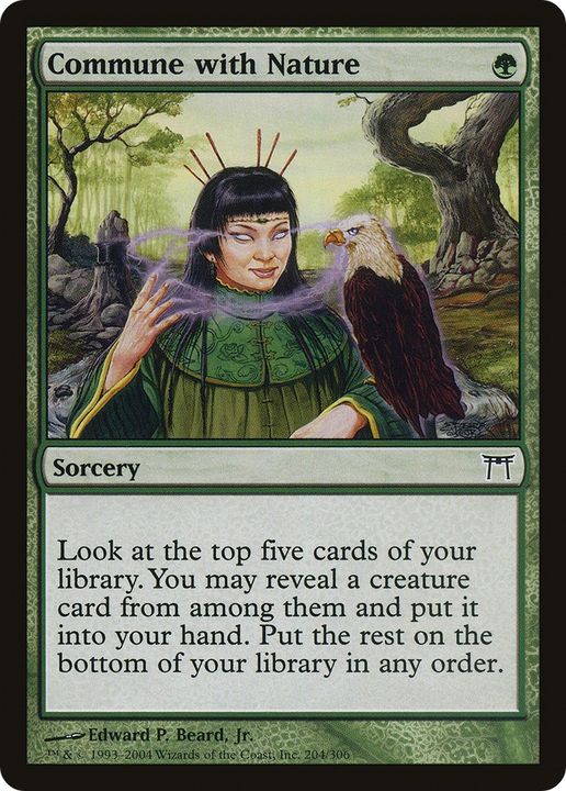 Commune with Nature in the group Magic the Gathering / Sets / Champions of Kamigawa at Proxyprinters.com (75403)