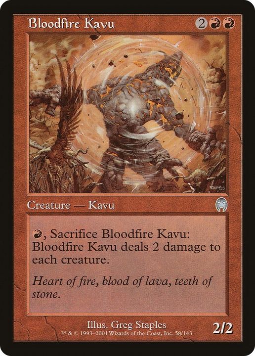 Bloodfire Kavu in the group Magic the Gathering / Types / Colors / Red at Proxyprinters.com (7541)