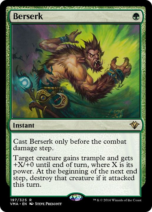 Berserk in the group Magic the Gathering / Types / Colors / Green at Proxyprinters.com (75410)