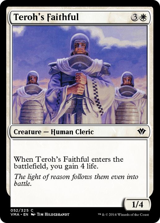 Teroh's Faithful in the group Magic the Gathering / Types / Colors / White at Proxyprinters.com (75434)