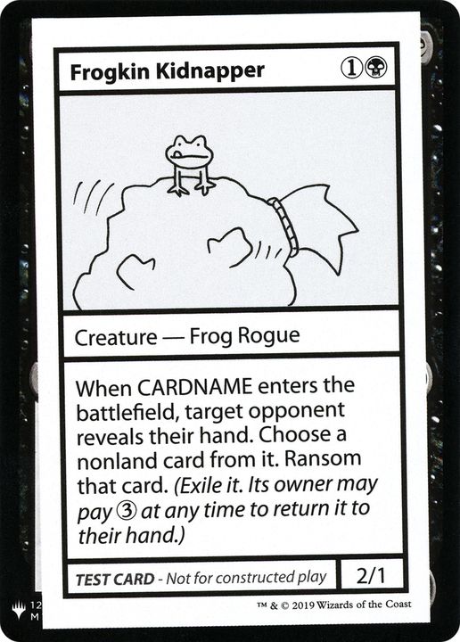 Frogkin Kidnapper in the group Magic the Gathering / Types / Colors / Black at Proxyprinters.com (75471)