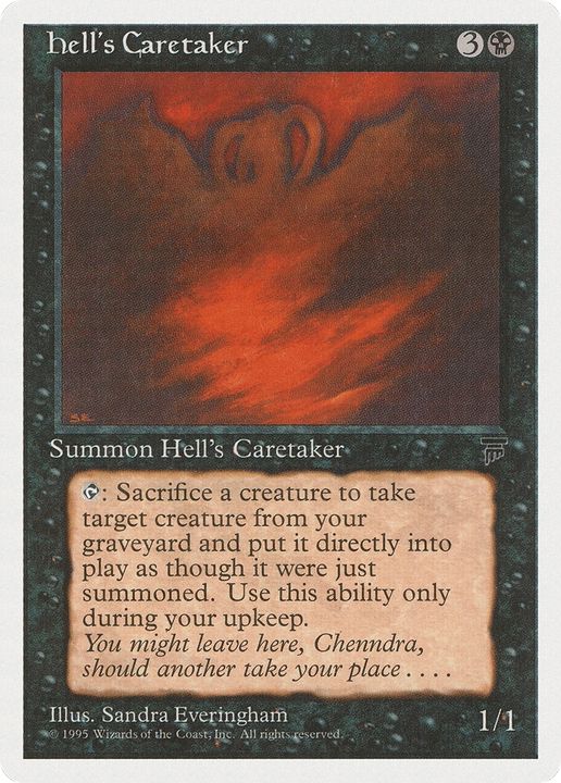 Hell's Caretaker in the group Magic the Gathering / Types / Colors / Black at Proxyprinters.com (75486)