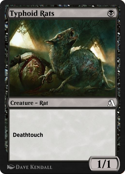 Typhoid Rats in the group Magic the Gathering / Types / Colors / Black at Proxyprinters.com (75503)