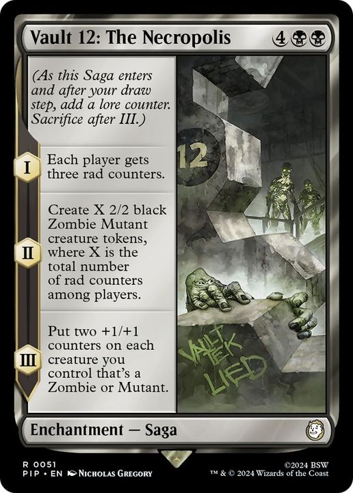 Vault 12: The Necropolis in the group Magic the Gathering / Types / Colors / Black at Proxyprinters.com (7553)