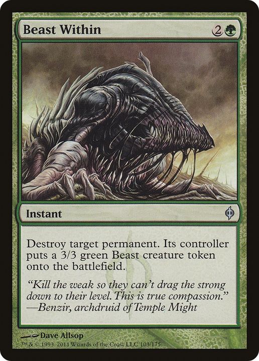 Beast Within in the group Magic the Gathering / Types / Colors / Green at Proxyprinters.com (75531)