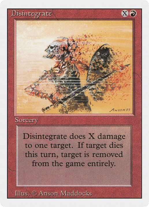 Disintegrate in the group Magic the Gathering / Types / Colors / Red at Proxyprinters.com (75548)