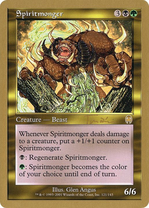 Spiritmonger in the group Magic the Gathering / Types / Colors / Multicolors / B, G at Proxyprinters.com (75599)