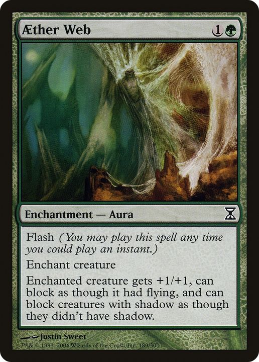 Aether Web in the group Magic the Gathering / Types / Colors / Green at Proxyprinters.com (75601)