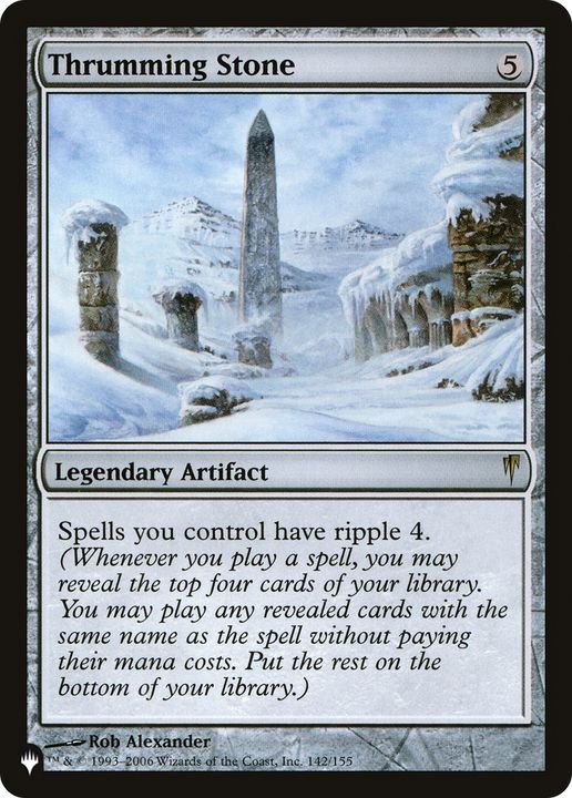 Thrumming Stone in the group Magic the Gathering / Types / Artifacts / Legendary Artifact at Proxyprinters.com (75619)