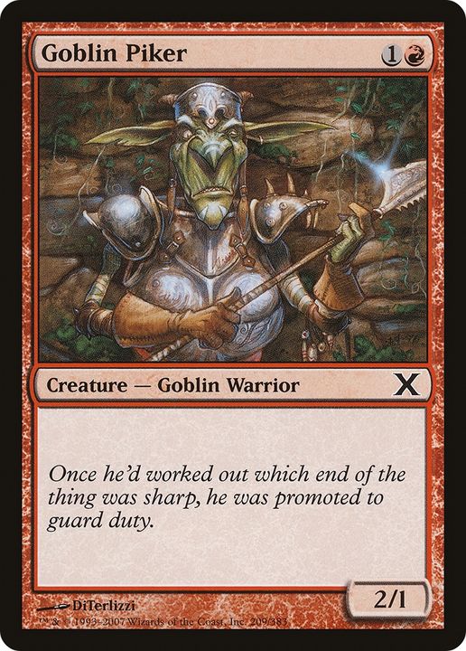 Goblin Piker in the group Magic the Gathering / Types / Creatures / Warrior at Proxyprinters.com (75632)