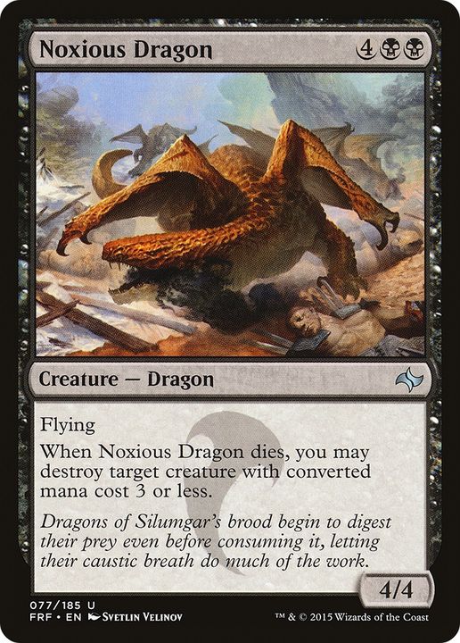 Noxious Dragon in the group Magic the Gathering / Types / Colors / Black at Proxyprinters.com (75684)