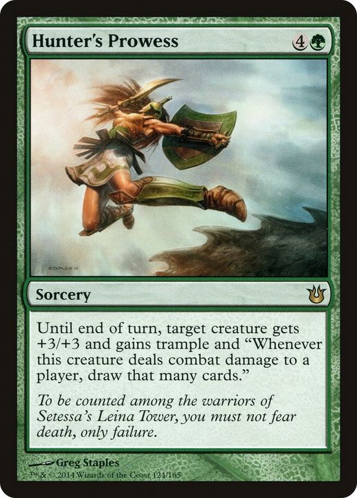 Hunter's Prowess in the group Magic the Gathering / Types / Colors / Green at Proxyprinters.com (75736)