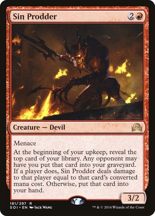 Sin Prodder in the group Magic the Gathering / Types / Colors / Red at Proxyprinters.com (75760)