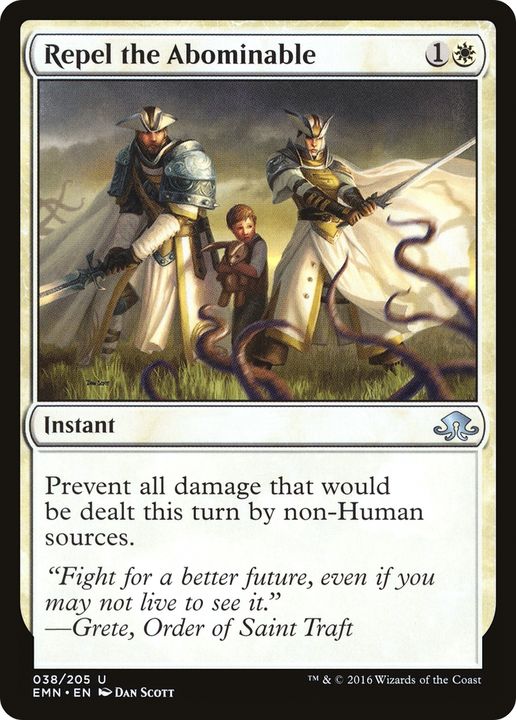 Repel the Abominable in the group Magic the Gathering / Types / Colors / White at Proxyprinters.com (75793)