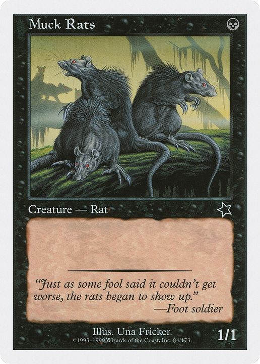 Muck Rats in the group Magic the Gathering / Types / Colors / Black at Proxyprinters.com (75811)