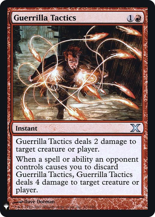 Guerrilla Tactics in the group Magic the Gathering / Types / Colors / Red at Proxyprinters.com (75826)