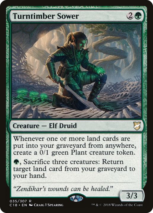 Turntimber Sower in the group Magic the Gathering / Sets / Commander 2018 at Proxyprinters.com (75838)