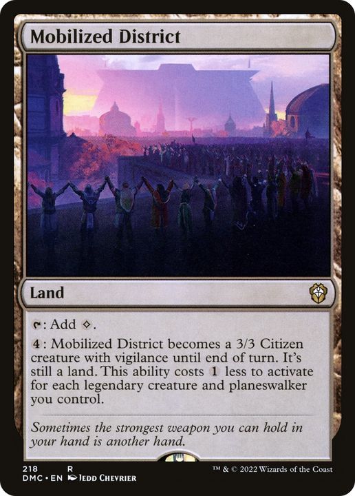 Mobilized District in the group Magic the Gathering / Types / Colors / Colorless at Proxyprinters.com (75898)