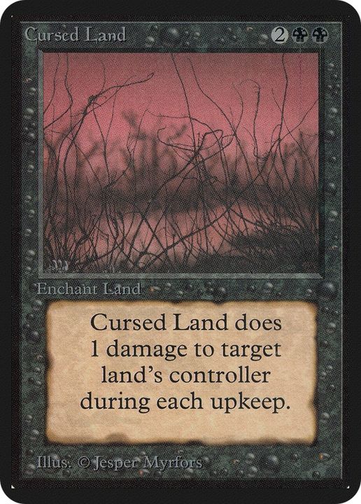 Cursed Land in the group Magic the Gathering / Types / Colors / Black at Proxyprinters.com (75908)