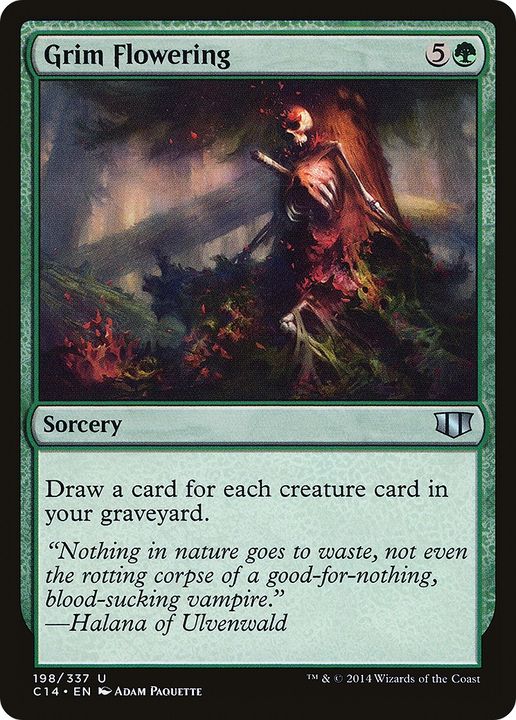 Grim Flowering in the group Magic the Gathering / Types / Colors / Green at Proxyprinters.com (75927)