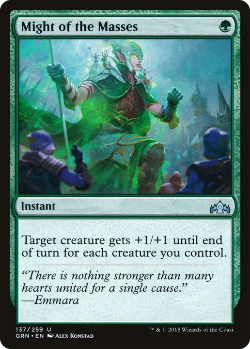 Might of the Masses in the group Magic the Gathering / Types / Colors / Green at Proxyprinters.com (75932)