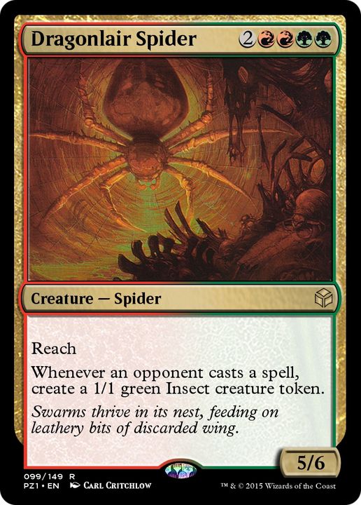 Dragonlair Spider in the group Magic the Gathering / Types / Colors / Multicolors / G, R at Proxyprinters.com (75947)