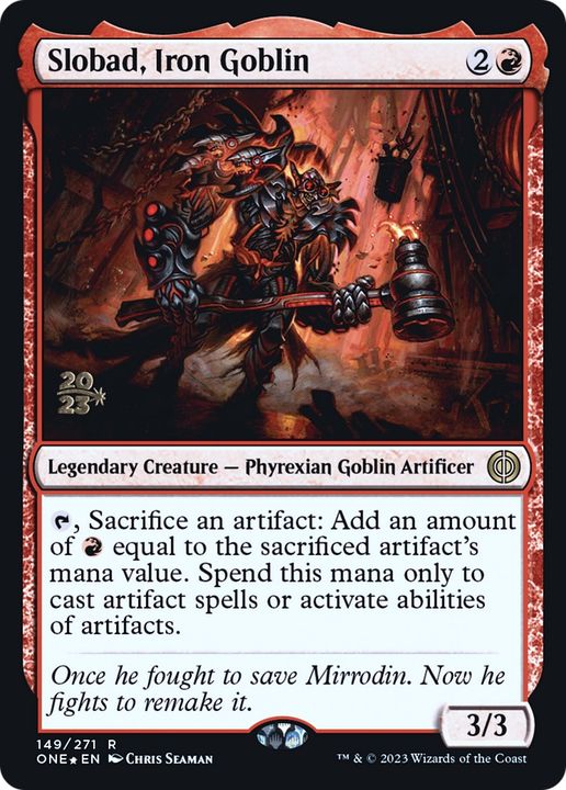 Slobad, Iron Goblin in the group Magic the Gathering / Types / Colors / Red at Proxyprinters.com (75961)