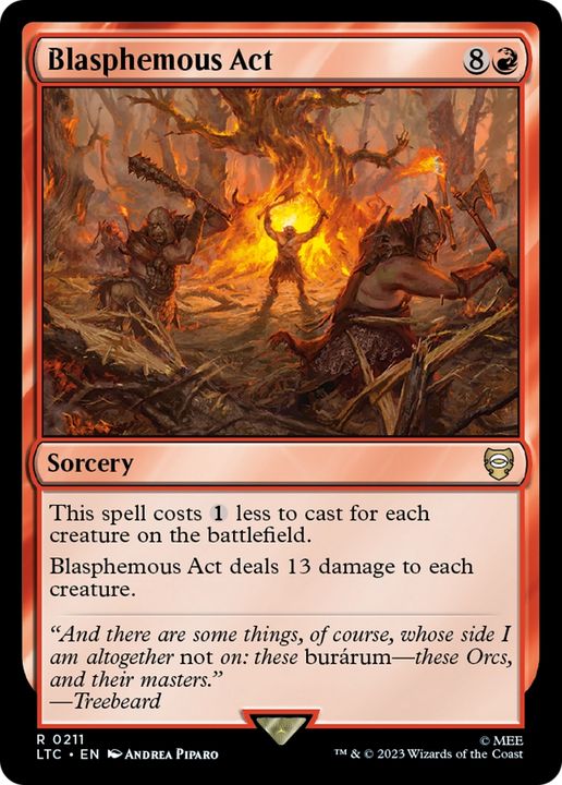 Blasphemous Act in the group Magic the Gathering / Types / Colors / Red at Proxyprinters.com (75998)