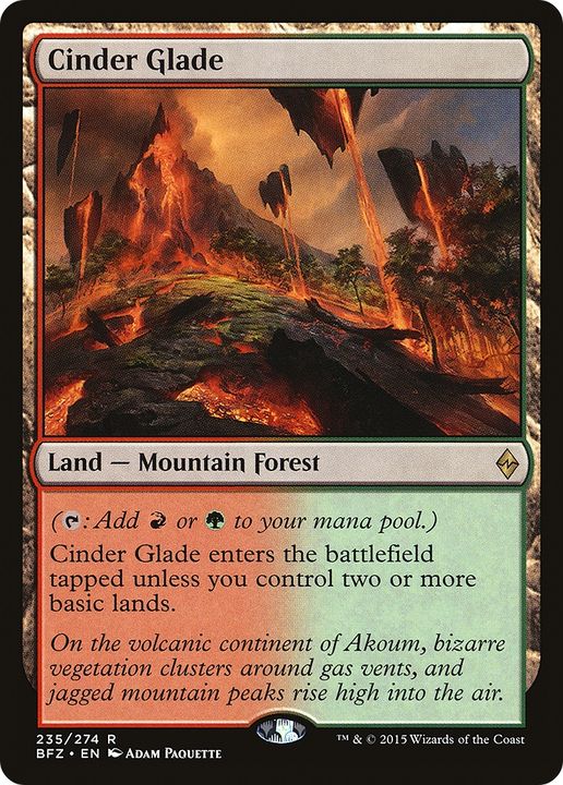 Cinder Glade in the group Magic the Gathering / Types / Land / Forest at Proxyprinters.com (76014)