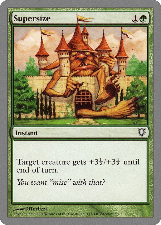 Supersize in the group Magic the Gathering / Types / Colors / Green at Proxyprinters.com (76022)