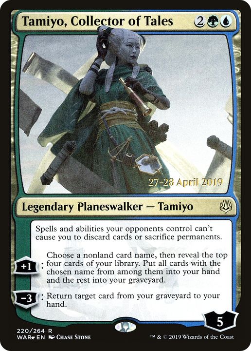 Tamiyo, Collector of Tales in the group Magic the Gathering / Sets / War of the Spark Tokens at Proxyprinters.com (76089)