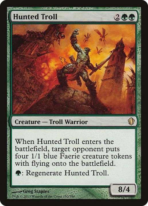 Hunted Troll in the group Magic the Gathering / Types / Creatures / Warrior at Proxyprinters.com (76092)