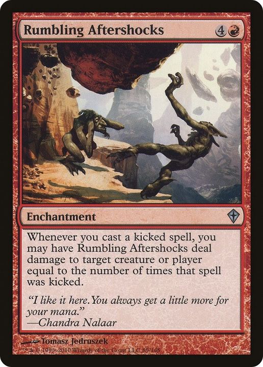 Rumbling Aftershocks in the group Magic the Gathering / Types / Enchantment / Enchantment at Proxyprinters.com (761)