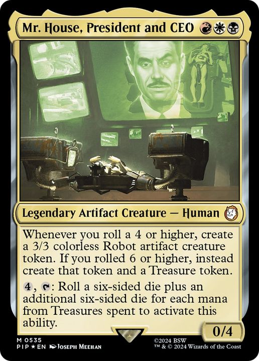 Mr. House, President and CEO in the group Magic the Gathering / Sets / Fallout at Proxyprinters.com (76134)