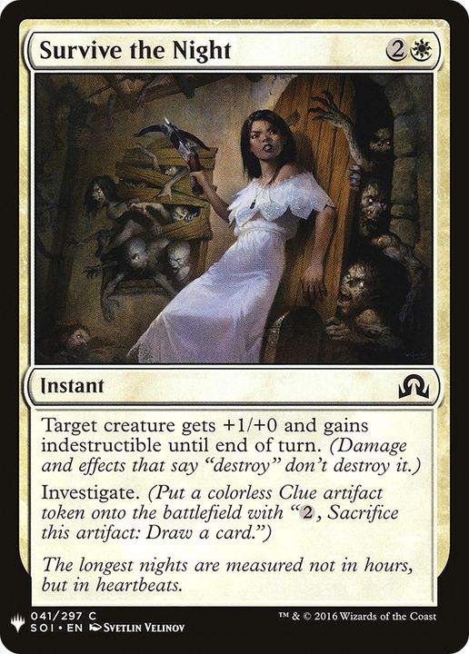 Survive the Night in the group Magic the Gathering / Types / Colors / White at Proxyprinters.com (76202)