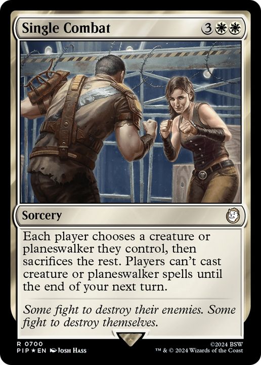 Single Combat in the group Magic the Gathering / Types / Colors / White at Proxyprinters.com (76217)