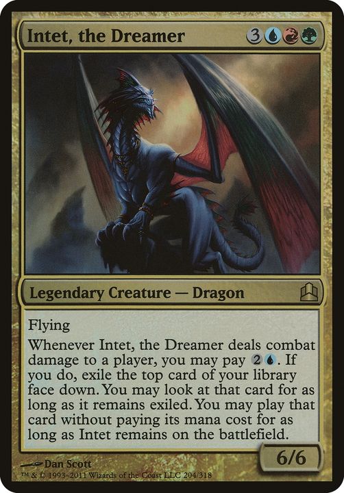 Intet, the Dreamer in the group Magic the Gathering / Types / Colors / Multicolors / G, R, U at Proxyprinters.com (76229)