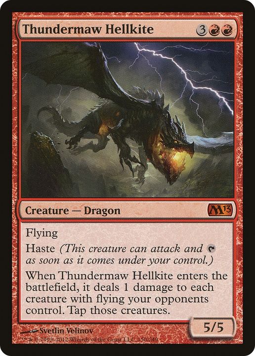 Thundermaw Hellkite in the group Magic the Gathering / Types / Colors / Red at Proxyprinters.com (76232)