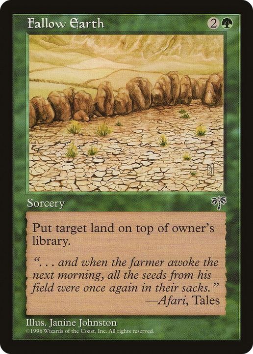 Fallow Earth in the group Magic the Gathering / Types / Colors / Green at Proxyprinters.com (7624)