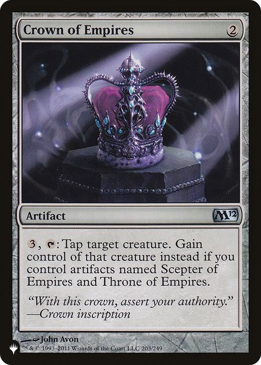 Crown of Empires in the group Magic the Gathering / Types / Artifacts / Artifact at Proxyprinters.com (7625)