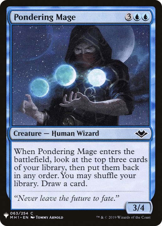 Pondering Mage in the group Magic the Gathering / Sets / The List at Proxyprinters.com (76265)