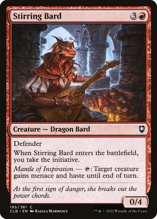 Stirring Bard in the group Magic the Gathering / Types / Colors / Red at Proxyprinters.com (76285)