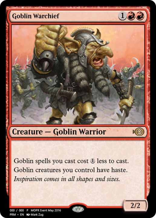 Goblin Warchief in the group Magic the Gathering / Types / Creatures / Warrior at Proxyprinters.com (76336)