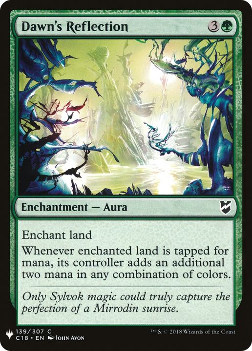 Dawn's Reflection in the group Magic the Gathering / Types / Colors / Green at Proxyprinters.com (76349)